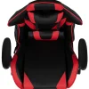 Flash Furniture X20 Ergonomic LeatherSoft™ Faux Leather High-Back Racing Gaming Chair, Red/Black