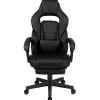 Flash Furniture X40 Gaming Chair With Fully Reclining Back And Arms, Black