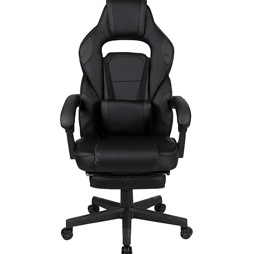 Flash Furniture X40 Gaming Chair With Fully Reclining Back And Arms, Black