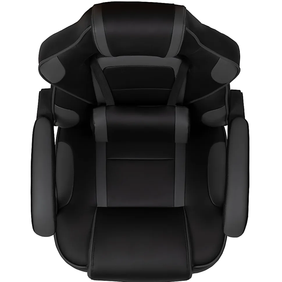 Flash Furniture X40 Gaming Chair With Fully Reclining Back And Arms, Black/Gray