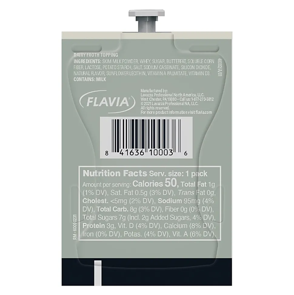 FLAVIA® Coffee ALTERRA® Single-Serve Coffee Freshpacks, Real Milk Froth Powder, Carton Of 72