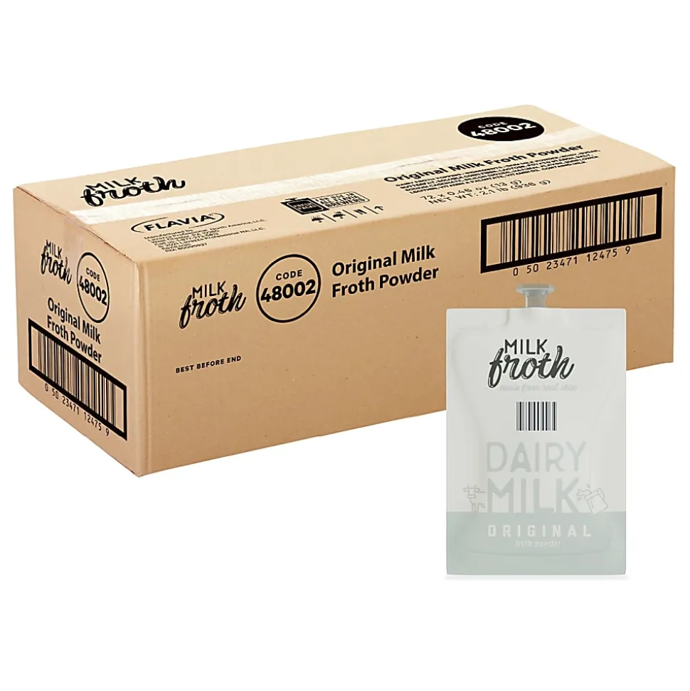 FLAVIA® Coffee ALTERRA® Single-Serve Coffee Freshpacks, Real Milk Froth Powder, Carton Of 72