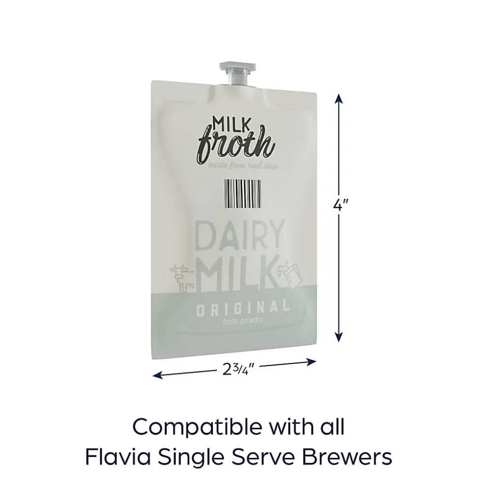 FLAVIA® Coffee ALTERRA® Single-Serve Coffee Freshpacks, Real Milk Froth Powder, Carton Of 72