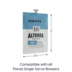 FLAVIA® Coffee ALTERRA® Single-Serve Coffee Freshpacks, Sumatra, Carton Of 100