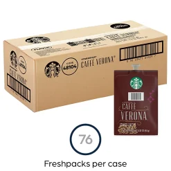 Flavia Starbucks Caffé Verona Coffee Freshpacks, Dark Roast, 0.32 Oz, Case Of 76 Freshpacks
