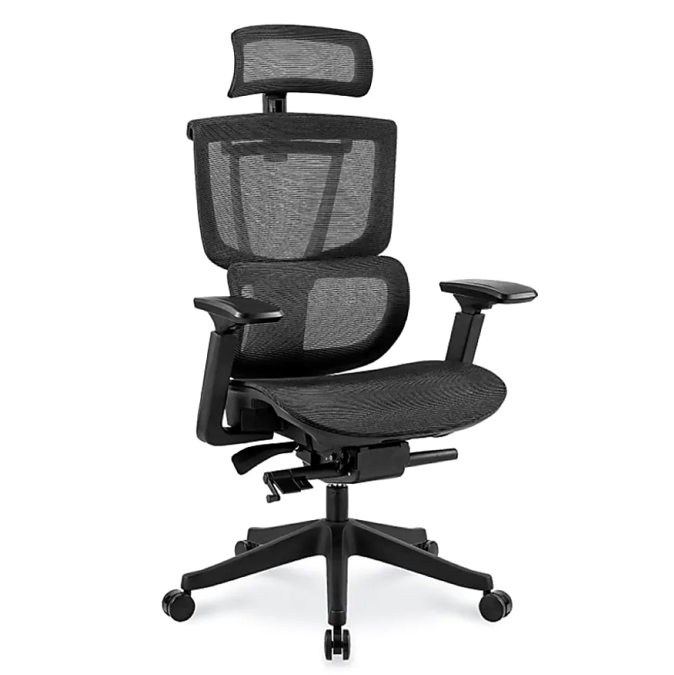 FlexiSpot C7 Ergonomic Mesh High-Back Office Chair, Black, C7BMESH