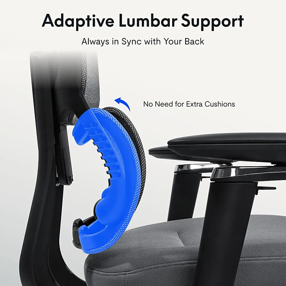 FlexiSpot C7 MAX Ergonomic Foam Seat, Office Chair, Gray color