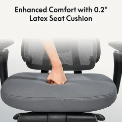 FlexiSpot C7 MAX Ergonomic Foam Seat, Office Chair, Gray color