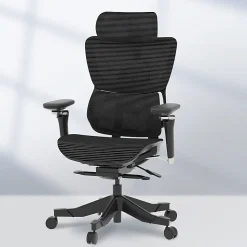 FlexiSpot C7 MAX Ergonomic Mesh Office Chair, Foam Seat in Black color