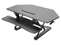 FlexiSpot Height-Adjustable Standing Desk Riser for Corner Desk, 41"W, Black