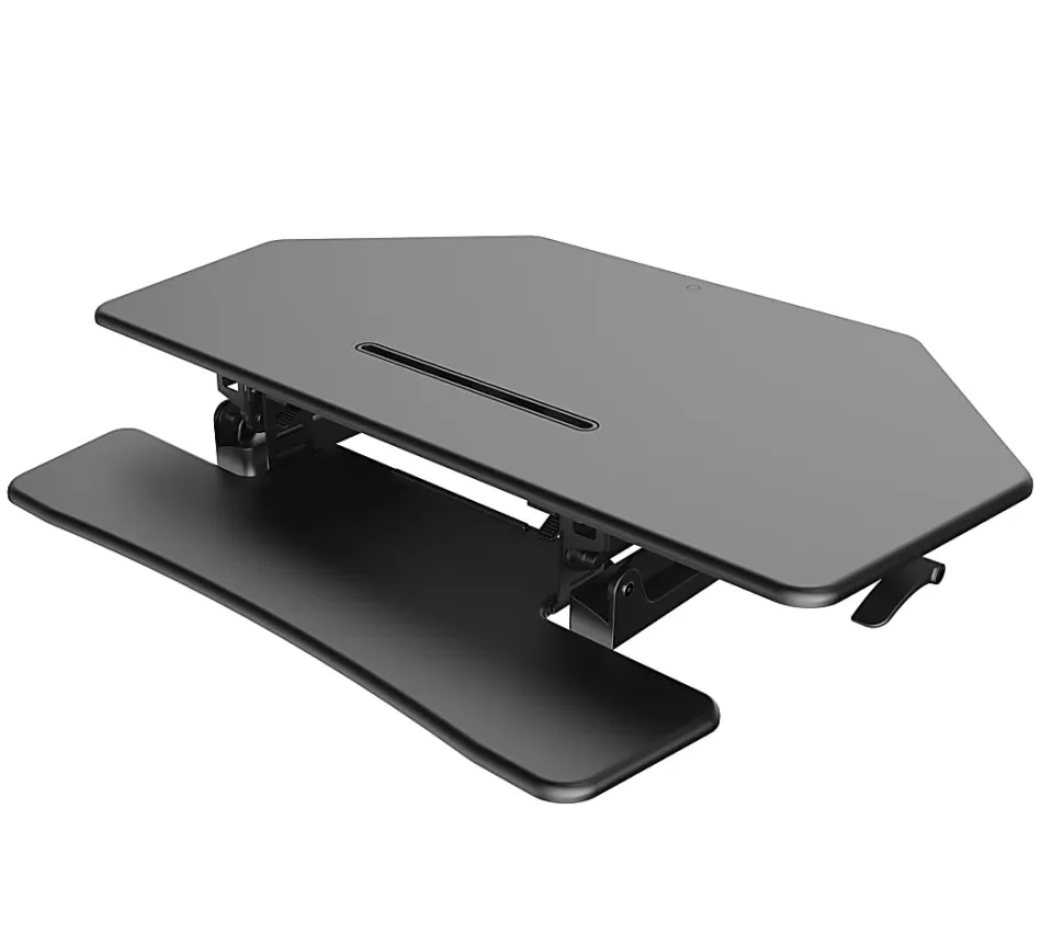 FlexiSpot Height-Adjustable Standing Desk Riser for Corner Desk, 41"W, Black