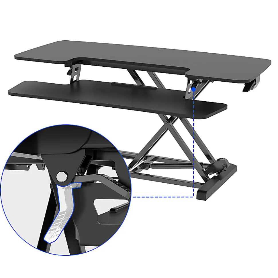 FlexiSpot M7-E-40B Desk Riser, 40" W, Black