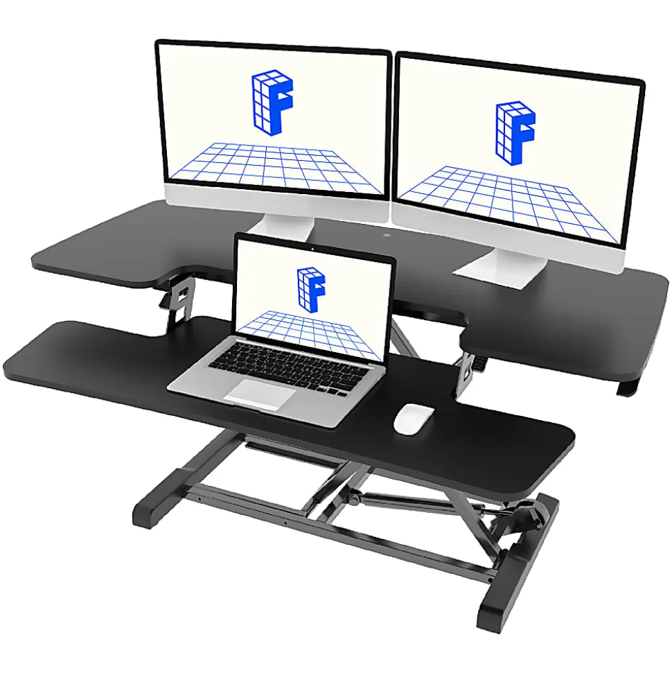 FlexiSpot M7-E-40B Desk Riser, 40" W, Black
