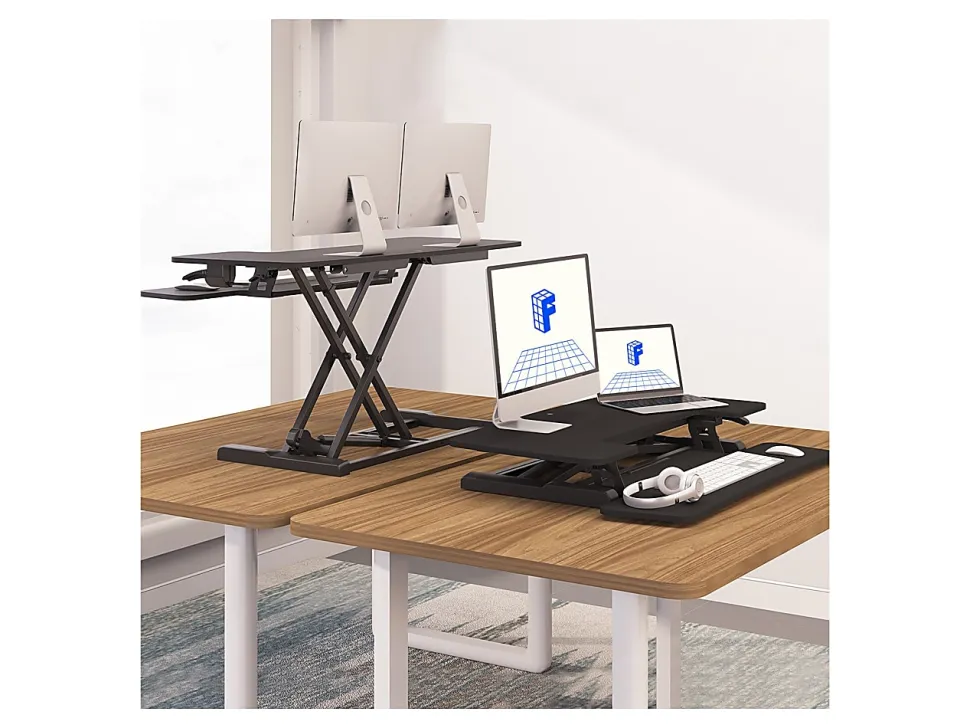 FlexiSpot M7-E Series Desk Riser, 35"W, Black