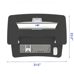 FlexiSpot M7-E Series Desk Riser, 32" W, Black