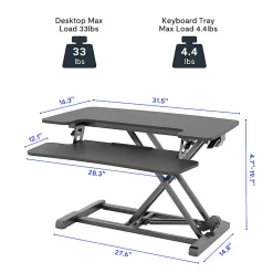 FlexiSpot M7-E Series Desk Riser, 32