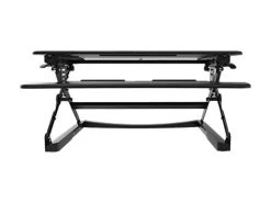 FlexiSpot M2 Height-Adjustable Standing Desk Riser With Removable Keyboard Tray, 19-3/4