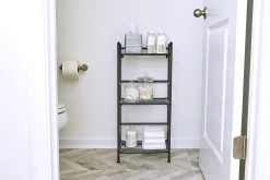Flipshelf 3-Shelf Narrow Shelf, Black