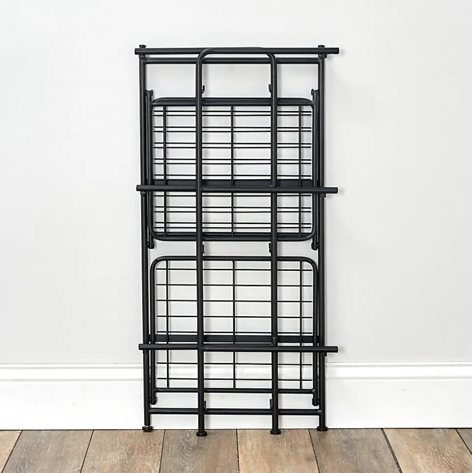 Flipshelf 3-Shelf Narrow Shelf, Black