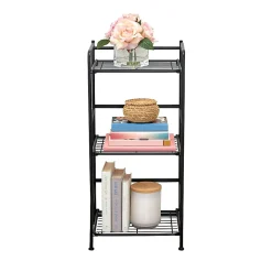 Flipshelf 3-Shelf Narrow Shelf, Black