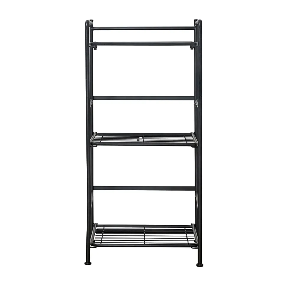Flipshelf 3-Shelf Narrow Shelf, Black