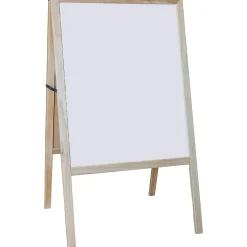Flipside Non-Magnetic Dry-Erase Whiteboard Board/Chalkboard Easel, 18 1/2