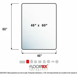 Floortex Advantagemat® Plus APET Rectangular for Low/Standard Pile Carpets - 46