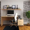 Floortex® Advantagemat® Vinyl Rectangular Chair Mat for Hard Floor, 48" x 60", Black, NRCMFLVS0087