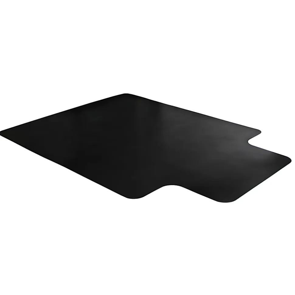 Floortex® Advantagemat® Vinyl Lipped Chair Mat for Hard Floor, 36" x 48", Black