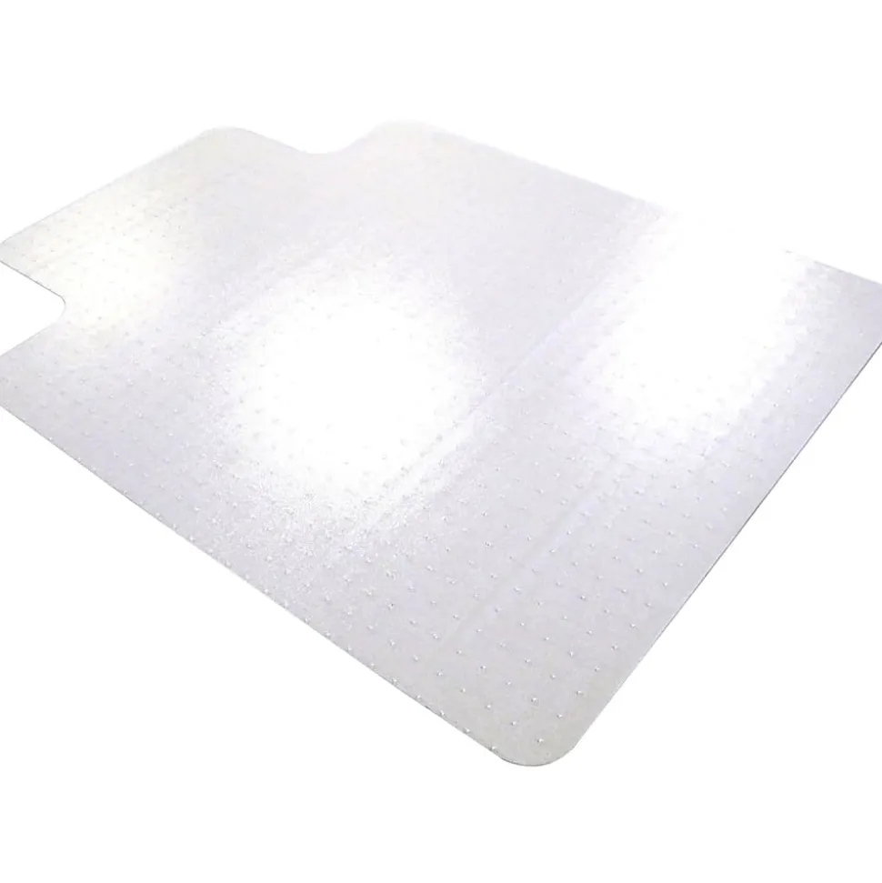 Floortex® Advantagemat® Vinyl Lipped Chair Mat for Carpets over 3/4", 48" x 60", Clear