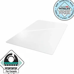 Floortex® Advantagemat® Vinyl Rectangular Chair Mat for Carpets up to 1/4