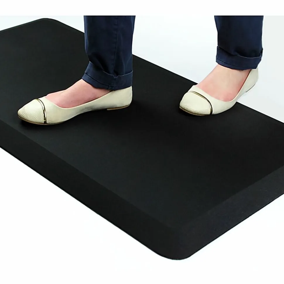 Floortex® AFS-TEX® 3000 Active Anti-Fatigue Mat, 20" x 39", Midnight Black