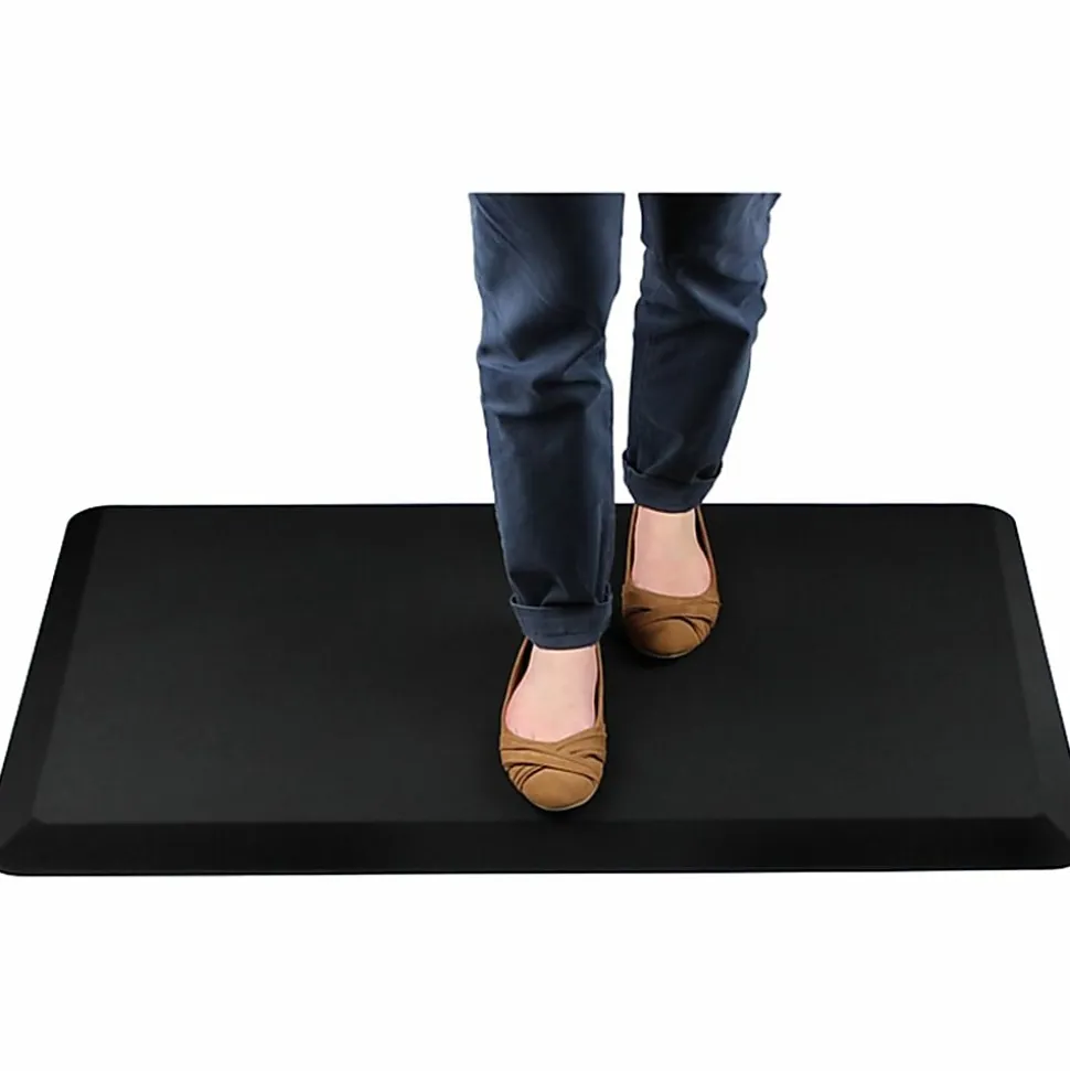 Floortex® AFS-TEX® 3000 Active Anti-Fatigue Mat, 20" x 39", Midnight Black