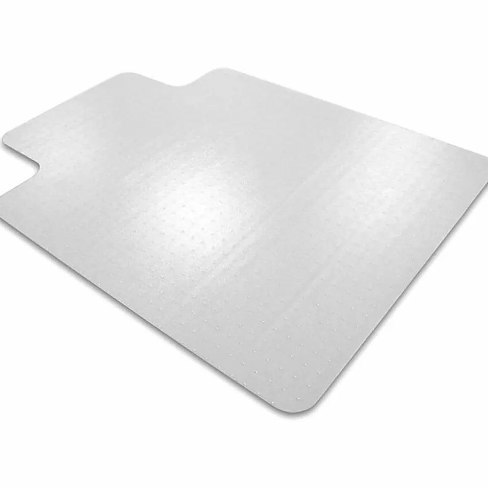 Floortex® Cleartex® Enhanced Polymer Lipped Chair Mat for Carpets up to 3/8", 36" x 48", Clear