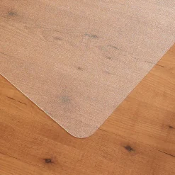 Floortex® Cleartex® Enhanced Polymer Lipped Chair Mat for Hard Floors, 48" x 51", Clear