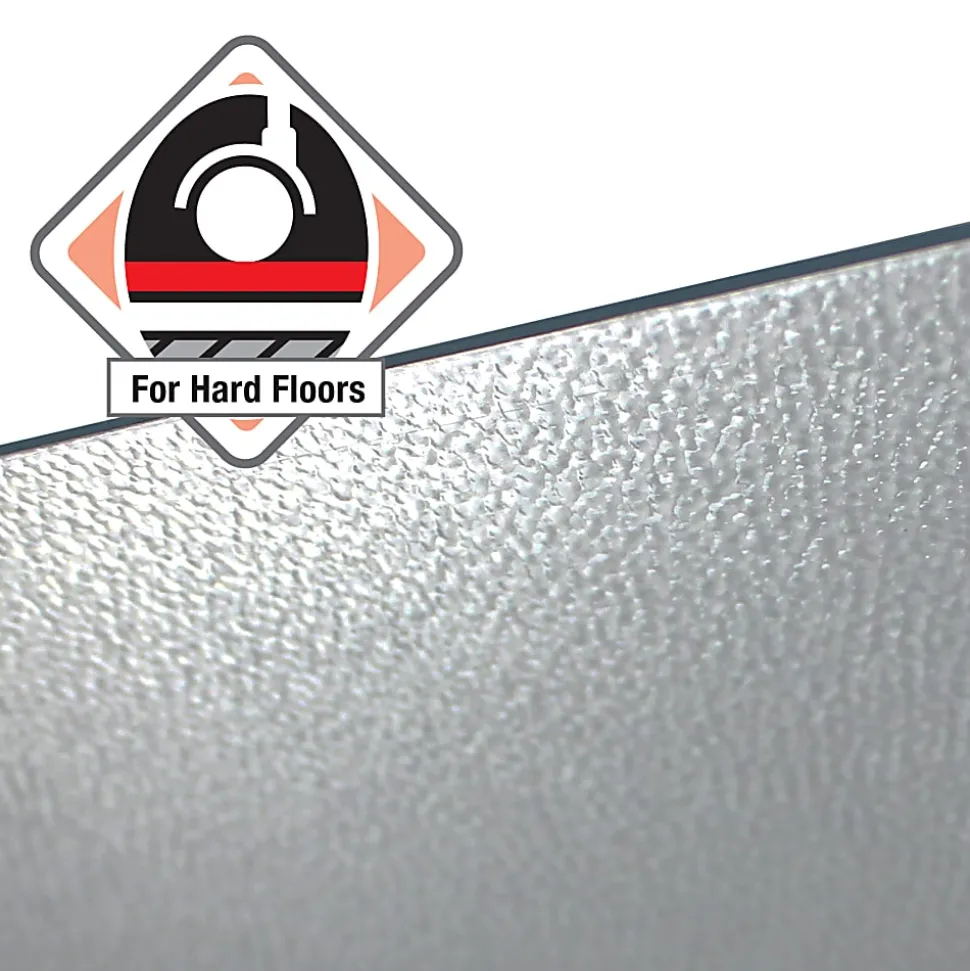 Floortex® Cleartex® Recycled Rectangular Chair Mat For Hard Floors, 48" x 60", Tinted