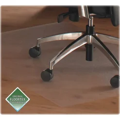 Floortex Cleartex XXL Ultmat Polycarbonate Chair Mat For Hard Floors/Low-Pile Carpet, 79" x 60", Clear