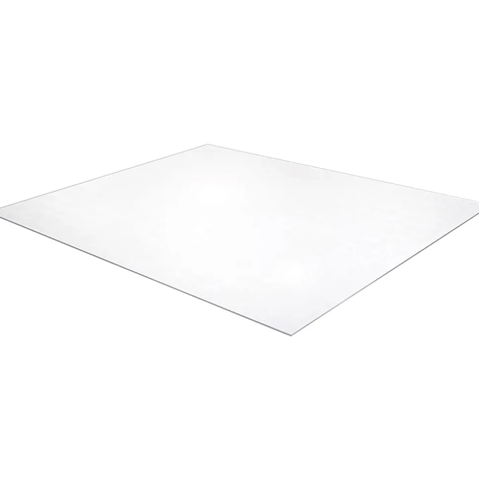 Floortex Cleartex XXL Ultmat Polycarbonate Chair Mat For Hard Floors/Low-Pile Carpet, 79" x 60", Clear