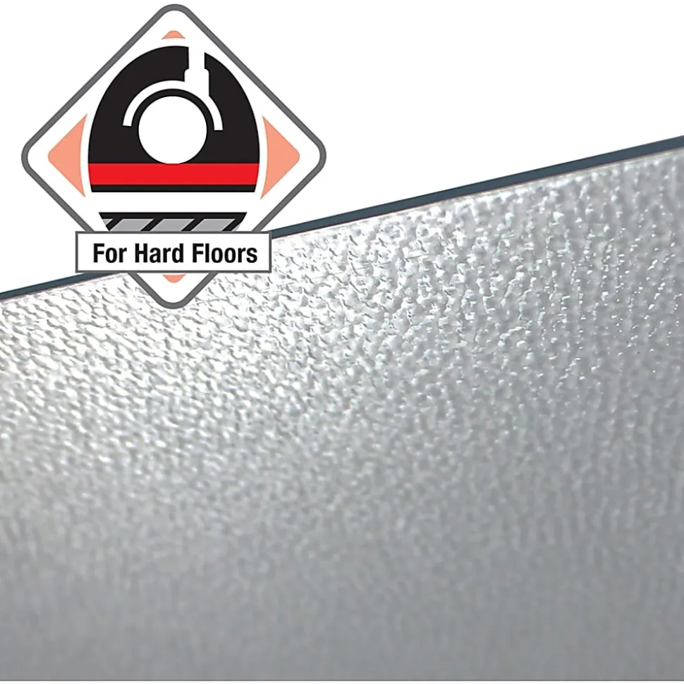 Floortex Cleartex XXL Ultmat Polycarbonate Chair Mat For Hard Floors/Low-Pile Carpet, 79" x 60", Clear