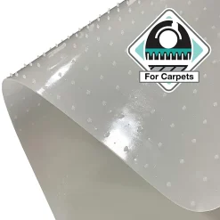 Floortex® Computex® Anti-Static Vinyl Lipped Chair Mat for Carpets up to 3/8