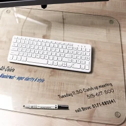 Floortex® Desktex® Glaciermat Glass Desk Pad, 20
