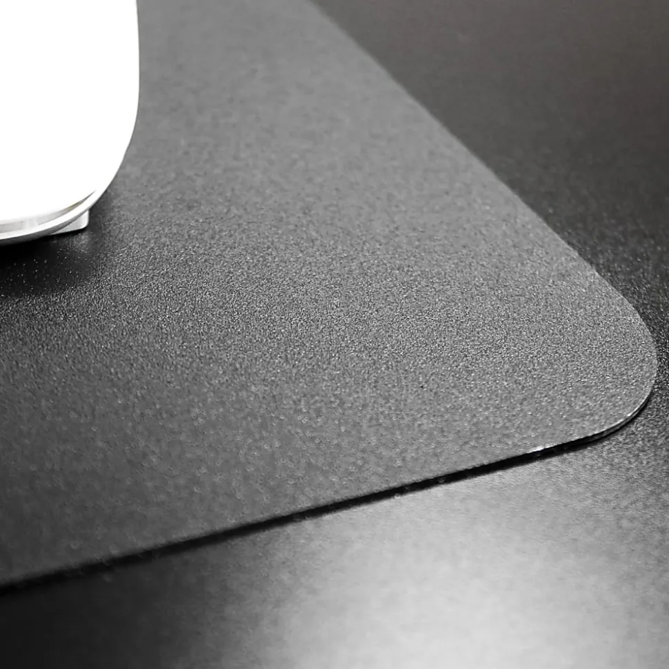 Floortex® Desktex® Vinyl Rectangular Desk Pad, 20" x 36", Black