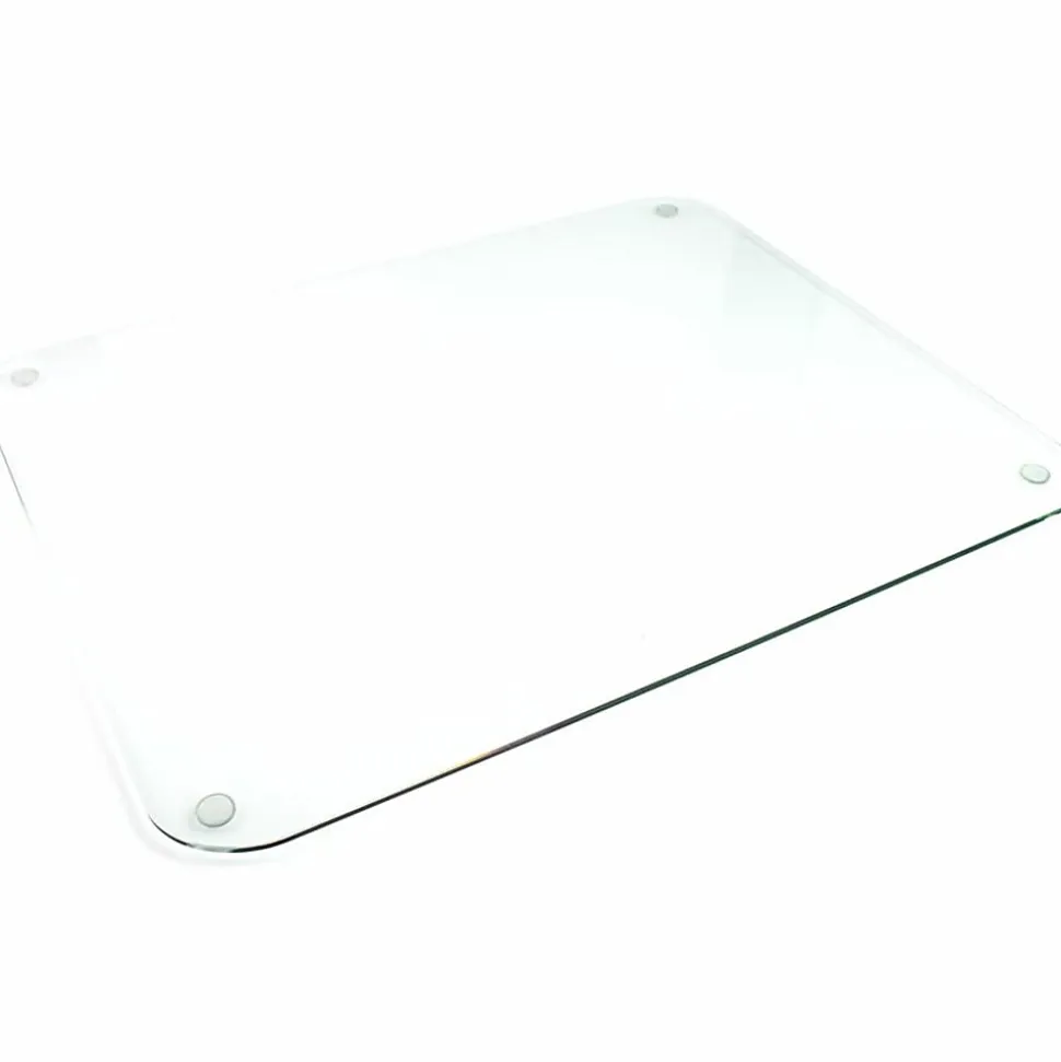 Floortex® Desktex® 19" x 24" Glass Desk Pad