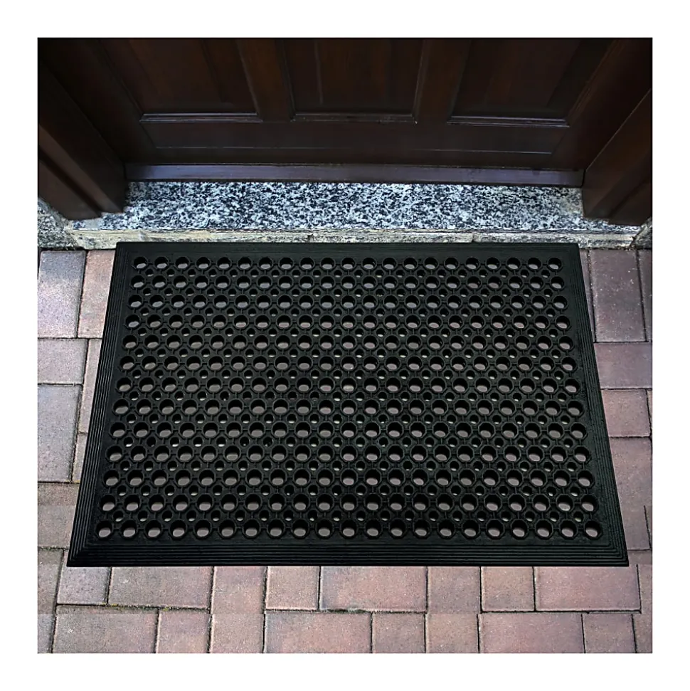 Floortex® Doortex® Open-Top Anti-Fatigue Mat, 24" x 36", Black