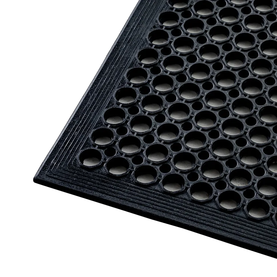 Floortex® Doortex® Open-Top Anti-Fatigue Mat, 32" x 48", Black