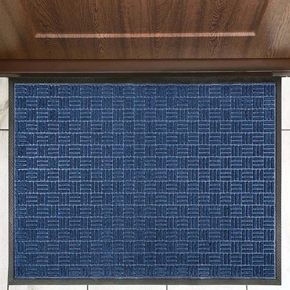 Floortex® Doortex® Ribmat Entrance Mat, 24" x 36, Blue