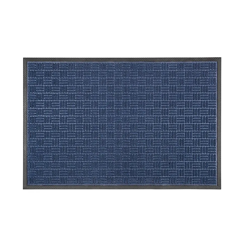Floortex® Doortex® Ribmat Entrance Mat, 32" x 48", Blue, NREMFLLR0030