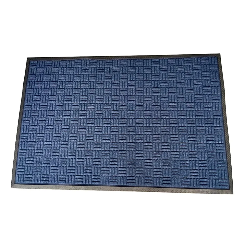 Floortex® Doortex® Ribmat Entrance Mat, 32" x 48", Blue, NREMFLLR0030