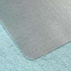 Floortex Ecotex BioPVC Chair Mat for Low Pile Carpets up to 1/4" Thick - 46" x 60", Clear