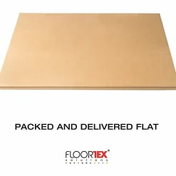Floortex Glaciermat® Heavy Duty Glass Chair Mat for Hard Floors & Carpets - 48